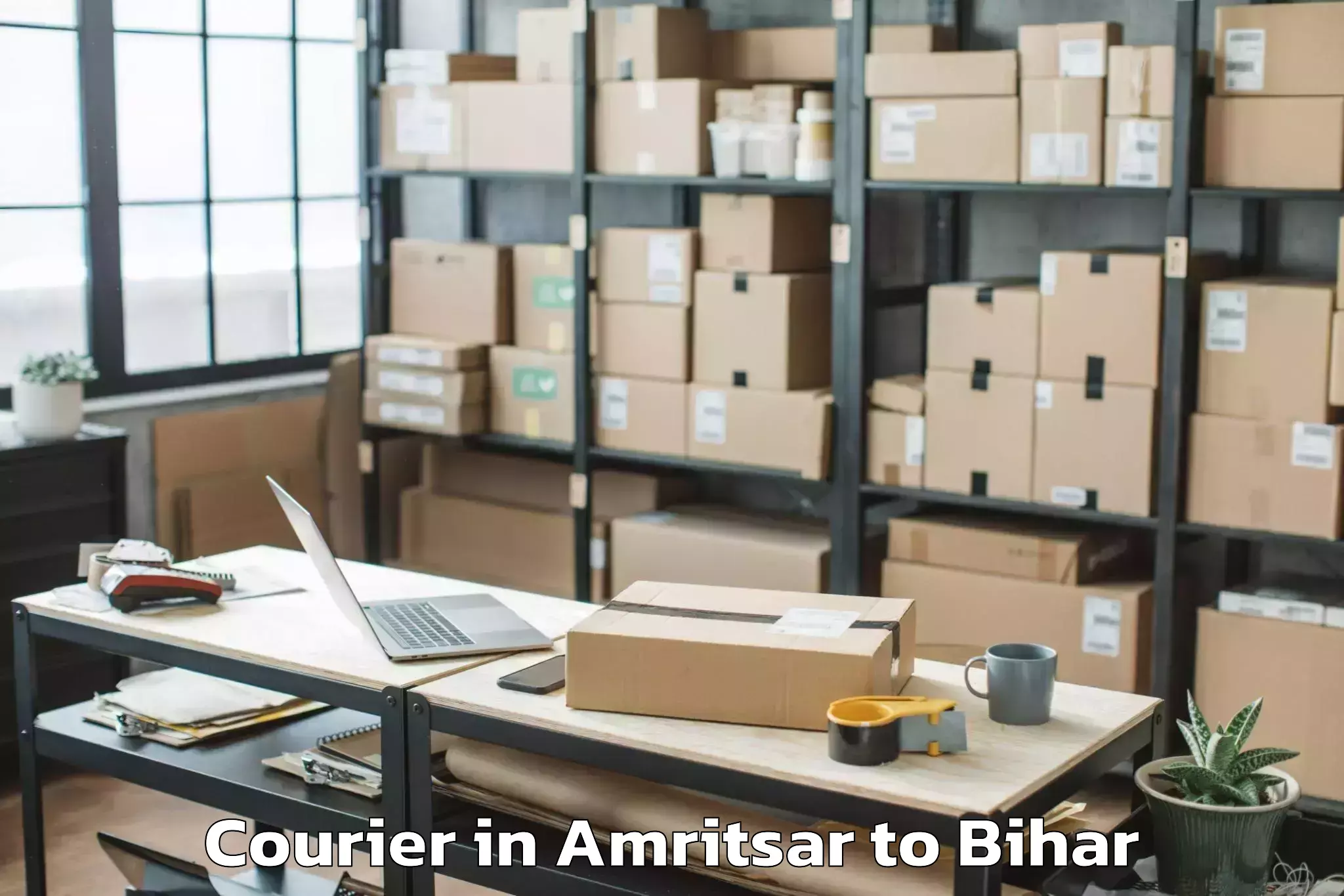 Get Amritsar to Maheshkhunt Courier